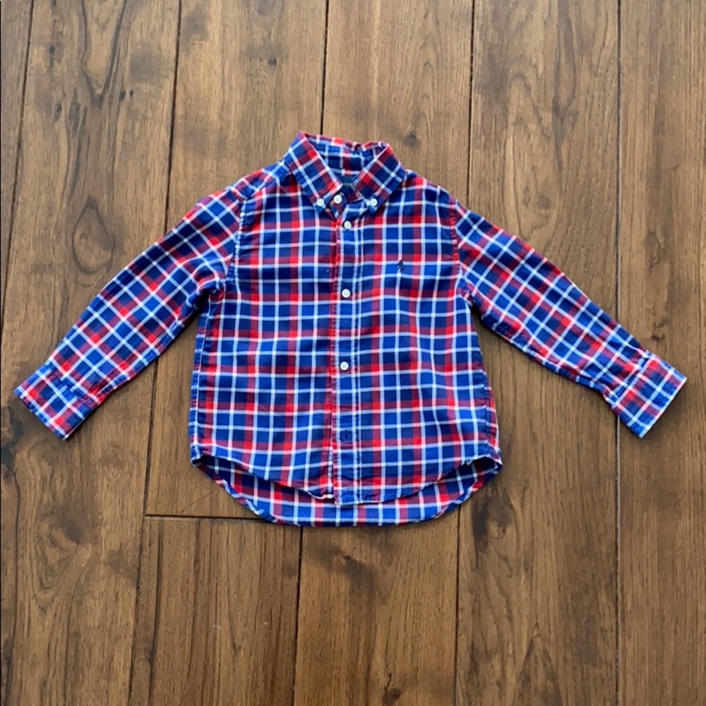 Ralph Lauren Plaid Poplin Shirt in size 3/3T